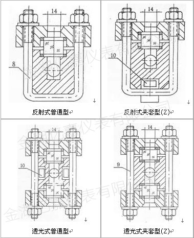 玻璃板液位計結(jié)構(gòu)圖